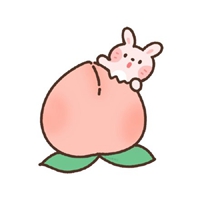 爱吃水果的小兔柚//卡通 (3)